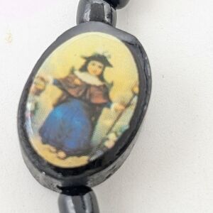Rosary Black Hematite with Religious Medallions